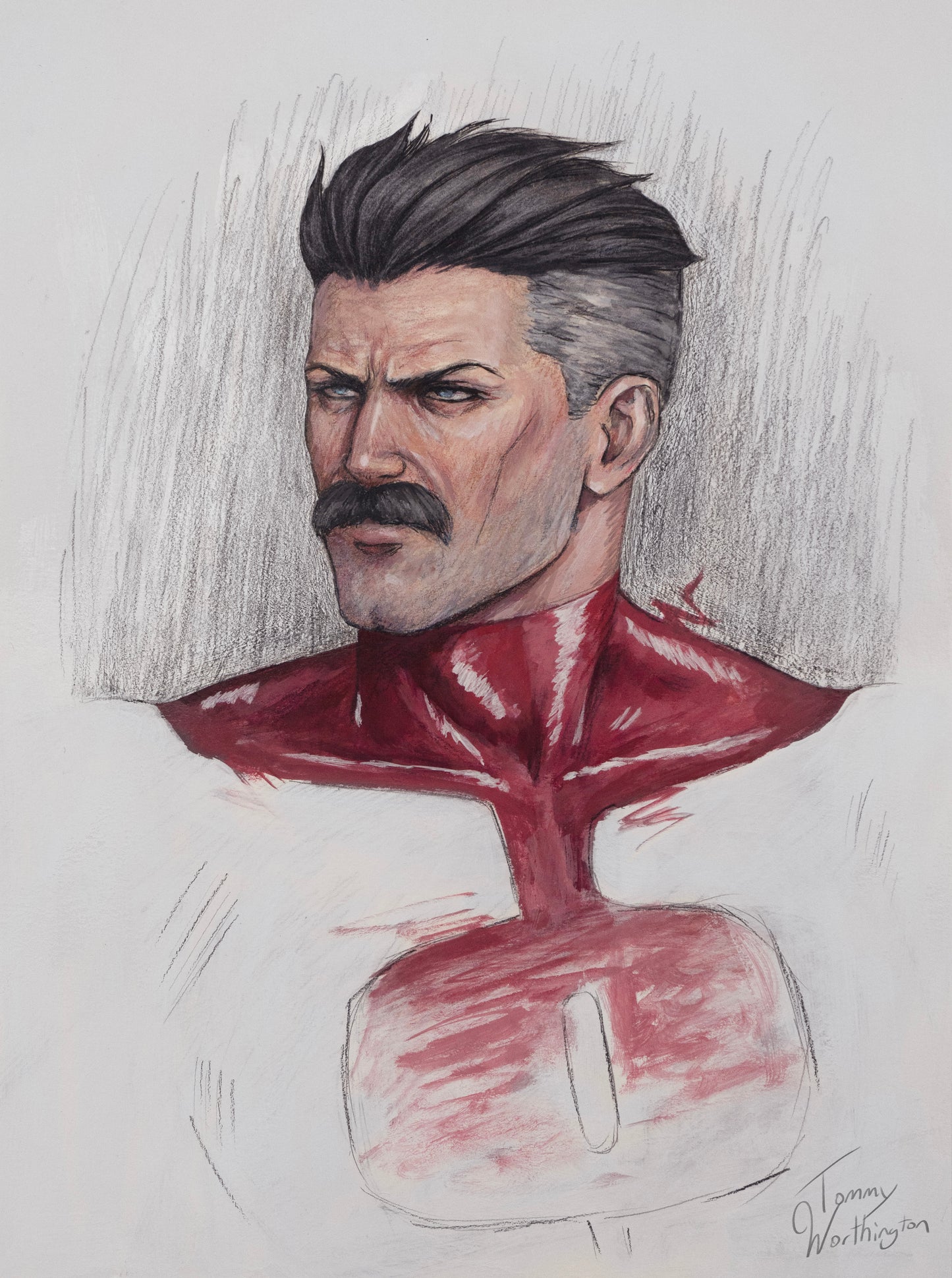 Omni Man Portrait 9"x12"